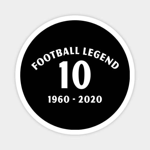 RIP football legend 10 1960 2020 Magnet by hathanh2